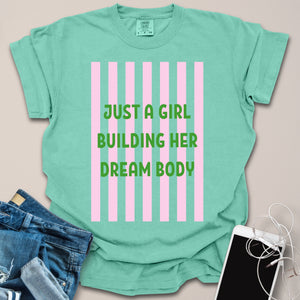 Just A Girl Summer Fitness Shirt