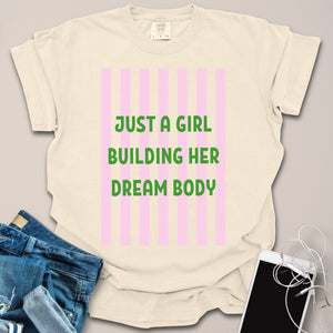 Just A Girl Summer Fitness Shirt