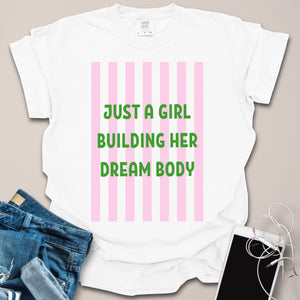 Just A Girl Summer Fitness Shirt