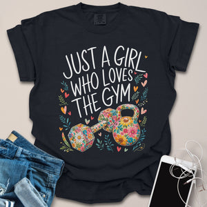 Just A Gym Girl Floral Shirt