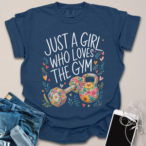 Just A Gym Girl Floral Shirt