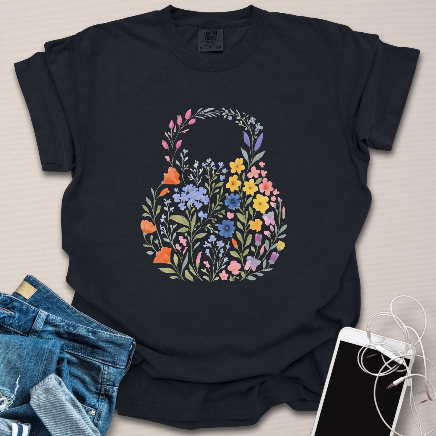 Floral Kettlebell Shirt