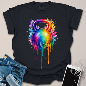 Kettlebell Paint Drip Graphic Shirt