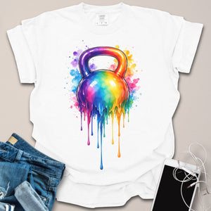 Kettlebell Paint Drip Graphic Shirt