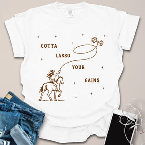 Lasso Your Gains Western Shirt