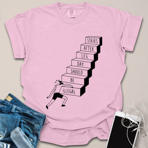 Leg Day Soreness Funny Doodle Shirt