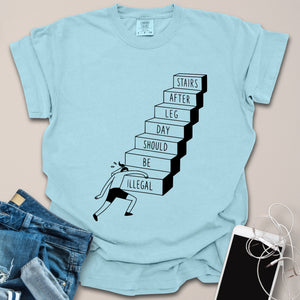 Leg Day Soreness Funny Doodle Shirt