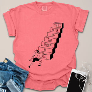Leg Day Soreness Funny Doodle Shirt