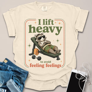 Lift Heavy Retro Raccoon Shirt