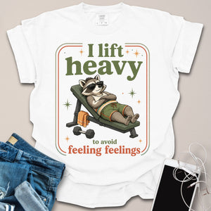 Lift Heavy Retro Raccoon Shirt