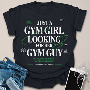 Looking For Gym Guy Streetwear Typography Shirt