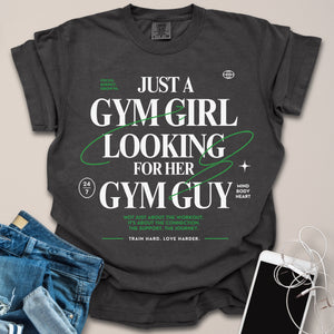Looking For Gym Guy Streetwear Typography Shirt