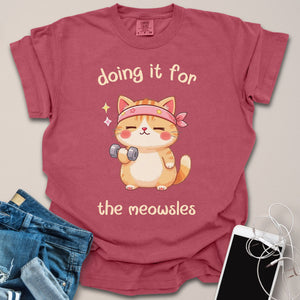 For The Meowsles Cat Gym Shirt