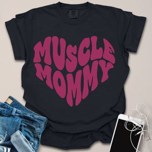 Muscle Mommy Heart Shape Shirt