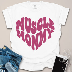 Muscle Mommy Heart Shape Shirt
