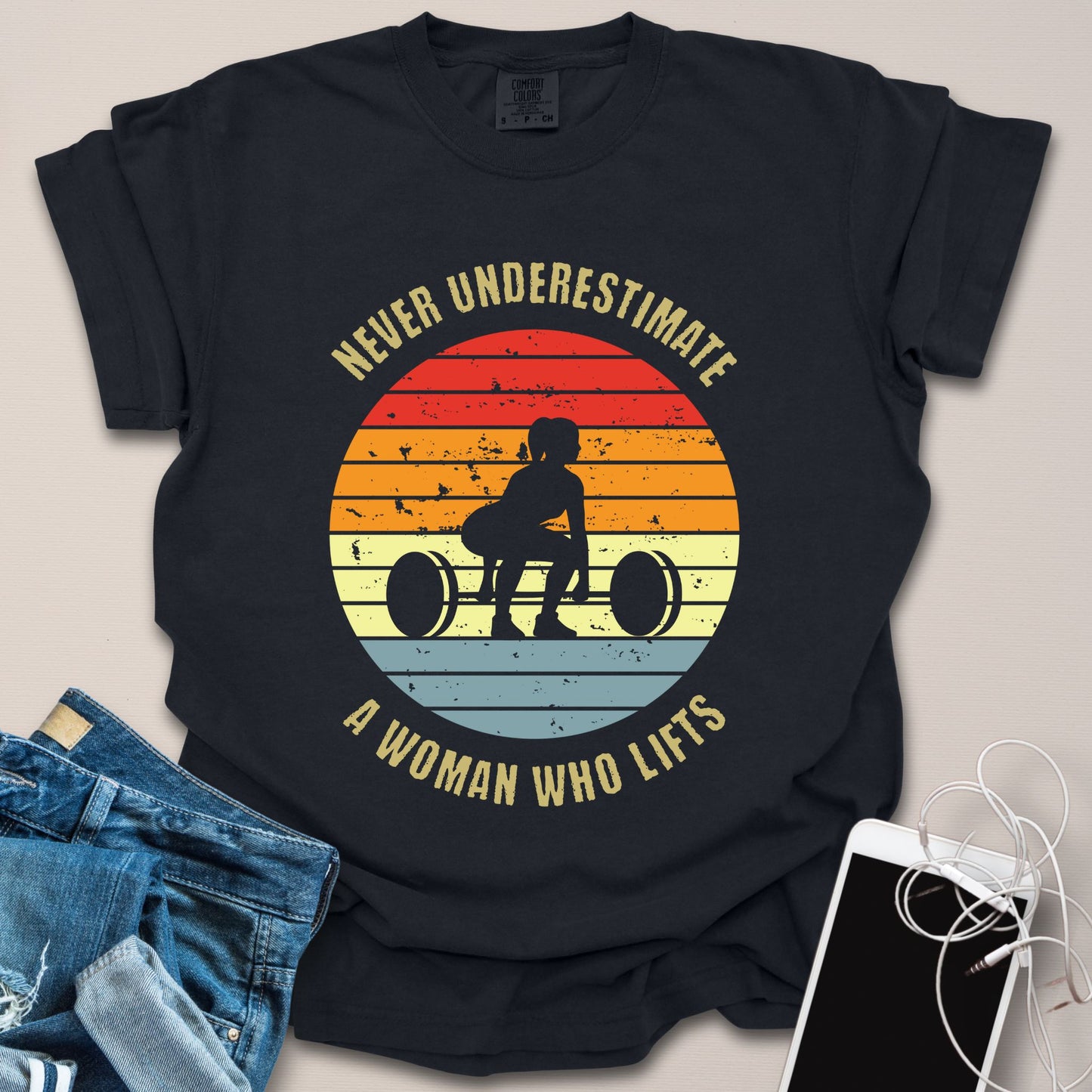Never Underestimate Woman Who Lifts Shirt
