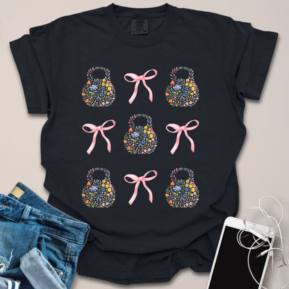Pink Coquette Kettlebell Grid Shirt