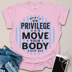 Privilege to Move Body Stripes Shirt