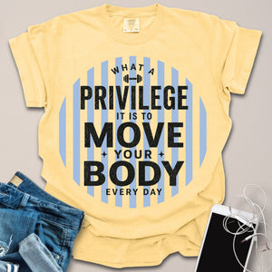 Privilege to Move Body Stripes Shirt