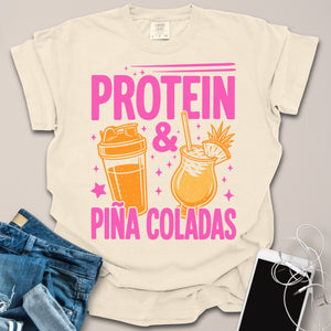 Protein & Piña Coladas Summer Shirt