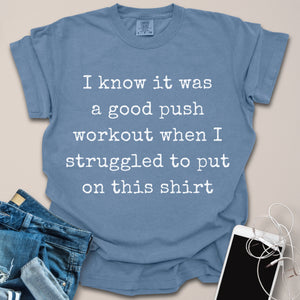 Push Workout Funny Gym Shirt