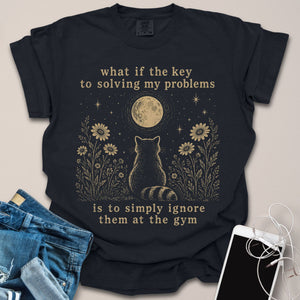 Vintage Celestial Raccoon Gym Shirt