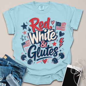 Red White & Glutes Brushstroke Shirt
