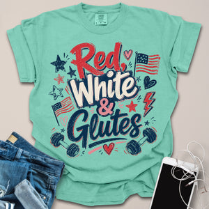 Red White & Glutes Brushstroke Shirt