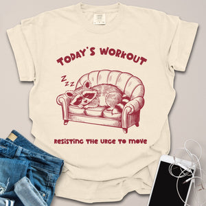 Rest Day Raccoon Graphic Shirt