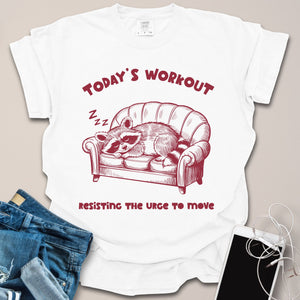 Rest Day Raccoon Graphic Shirt