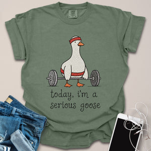 Goose Faux Embroidery Shirt