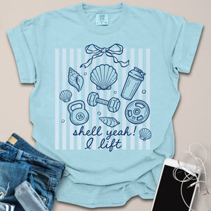 Shell Yeah I Lift Summer Shirt