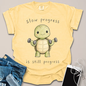 Slow Progress Turtle Motivational Shirt