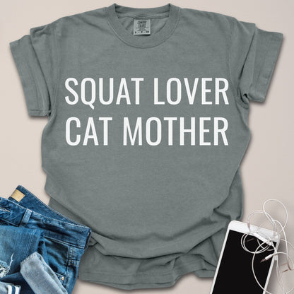Squat Lover Cat Mother Shirt