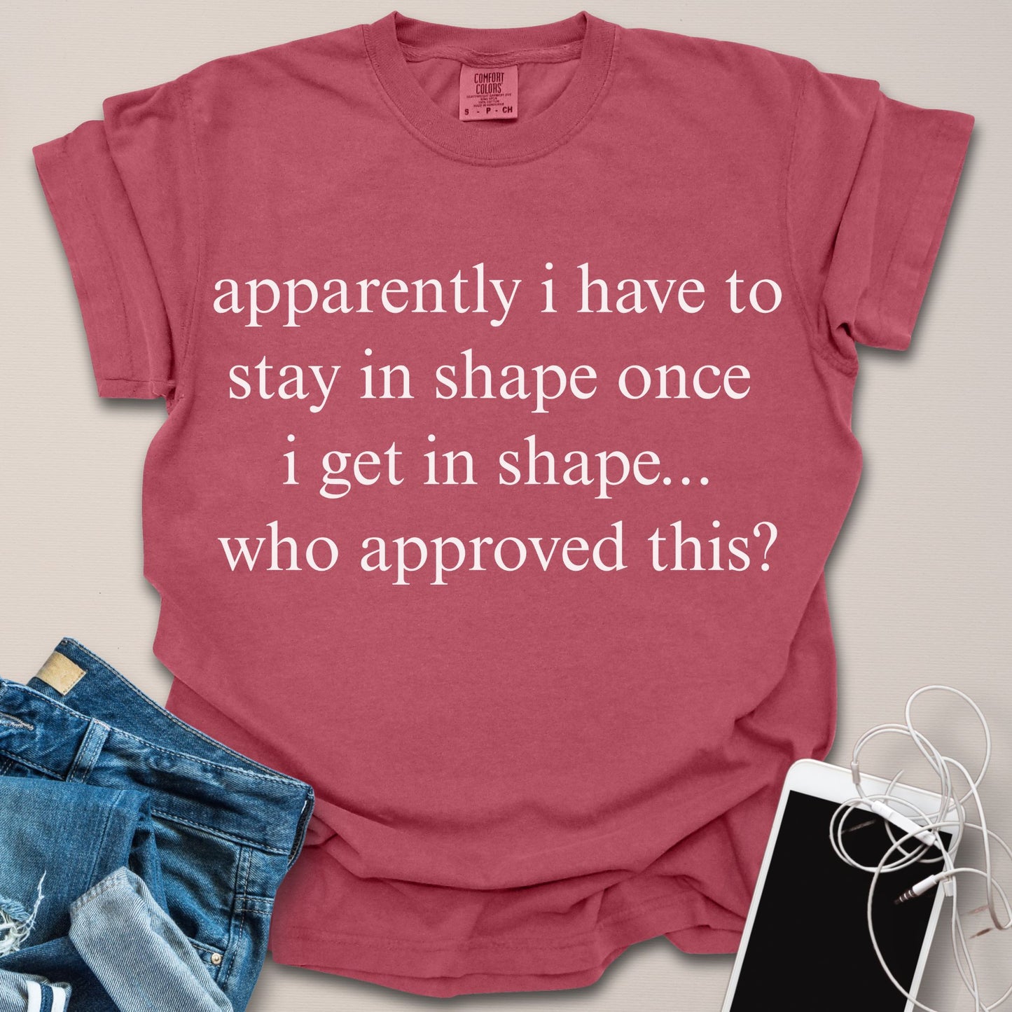 Staying In Shape Funny Gym Shirt