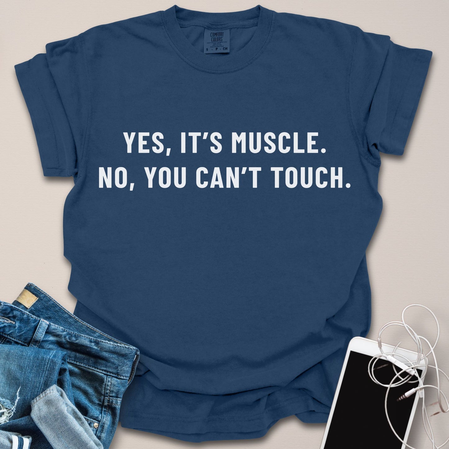 Yes It's Muscle Funny Gym Shirt